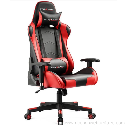 Modern Leather Office Racing Gaming Chair With Footrest